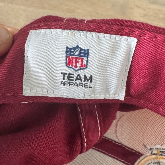 Washington Redskins Adjustable Hat NFL Team Apparel Fan Favorite Burgundy Gold - Picture 9 of 10